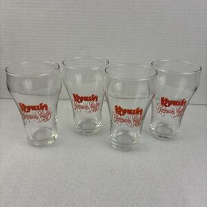 Vintage Kahlua Liqueur Libbey Cream Fizz Cocktail Drink Glasses 12 oz Set of 4